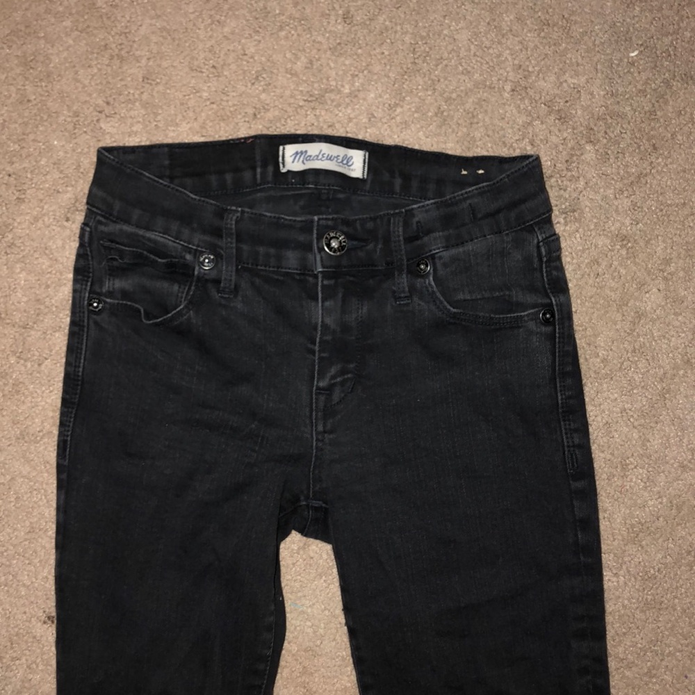 black madewell skinny jeans